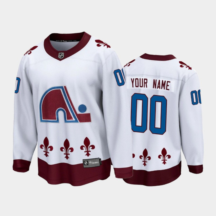 Youth's Colorado Avalanche Custom #00 Special Edition White 2021 Breakaway Jersey