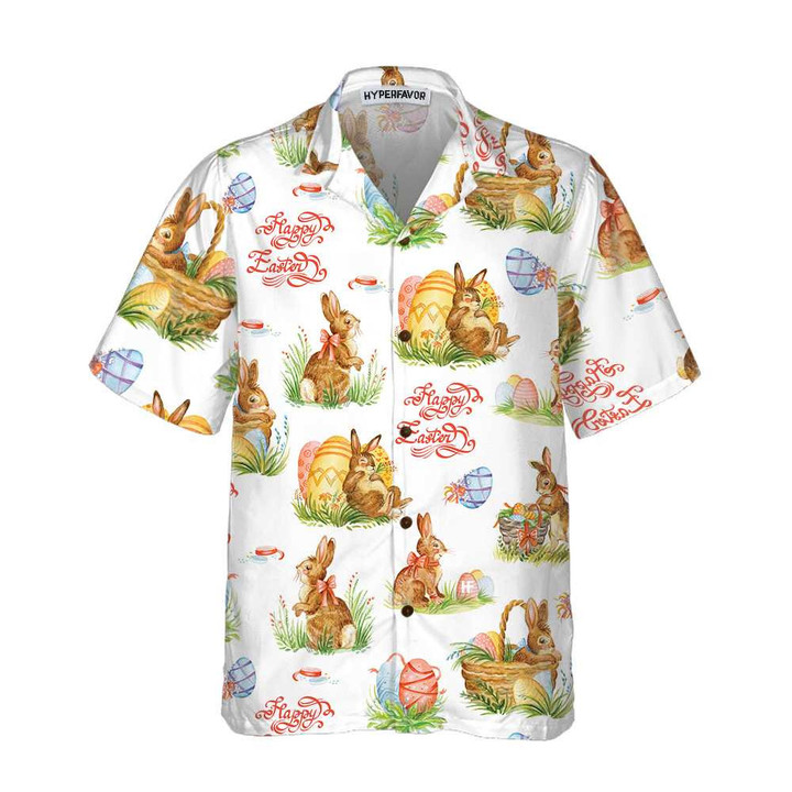 Spring Easter Hawaiian Shirt, Easter Bunny Shirt, Easter Shirt For Men & Women