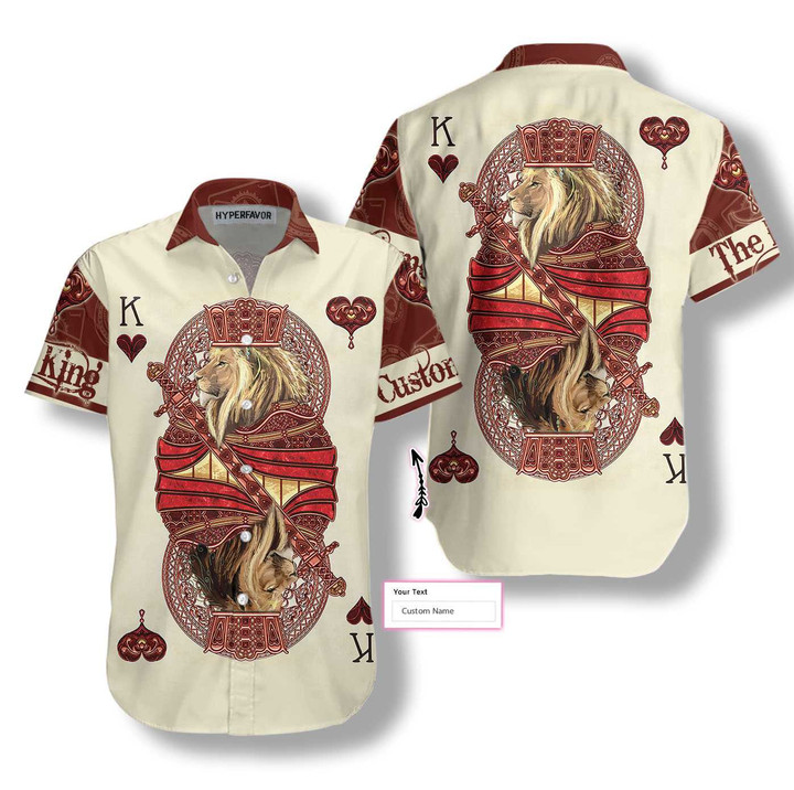 The King Of Poker Shirt For Men Custom Hawaiian Shirt