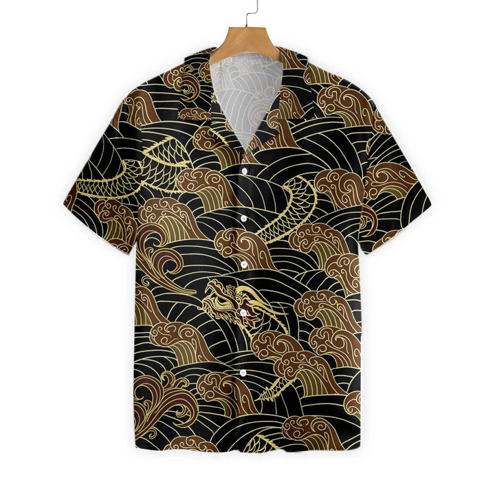Traditional Dragon Pattern Hawaiian Shirt