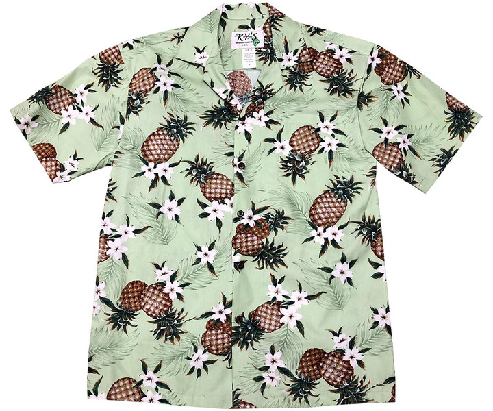 Pineapple Pack Green Hawaiian Shirt