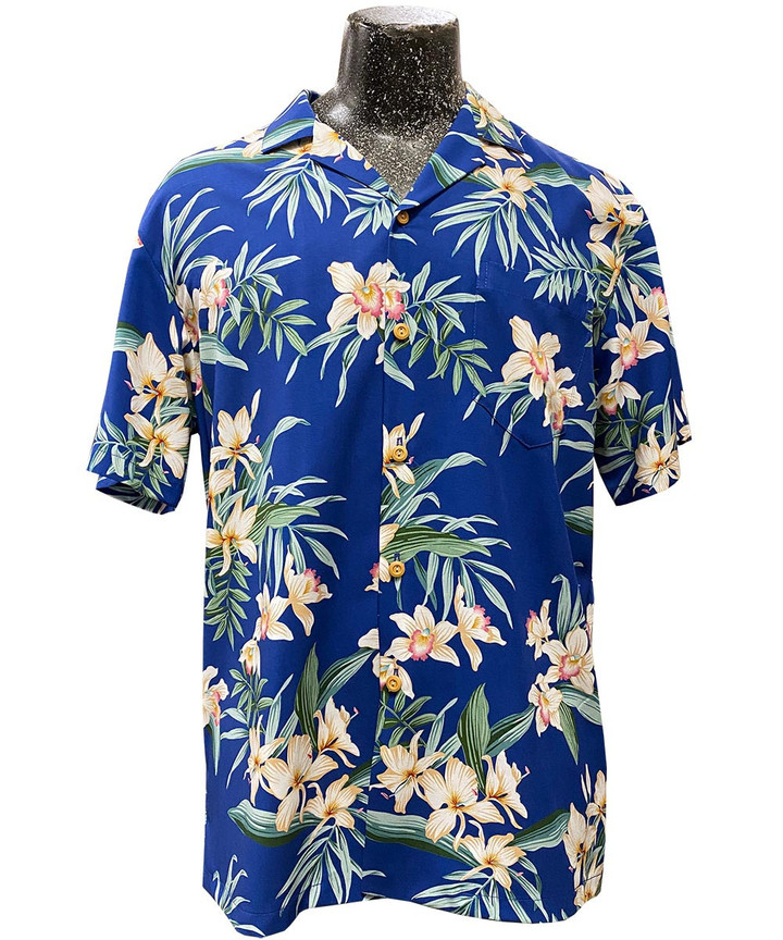 Ginger Orchid Royal Hawaiian Shirt