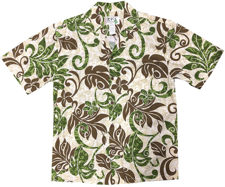 Groovy Jungle Green Hawaiian Shirt