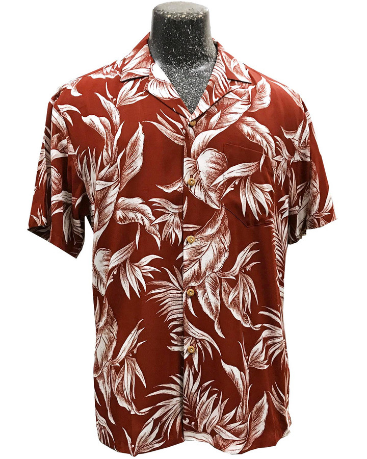 Paradise Jungle Red Hawaiian Shirt