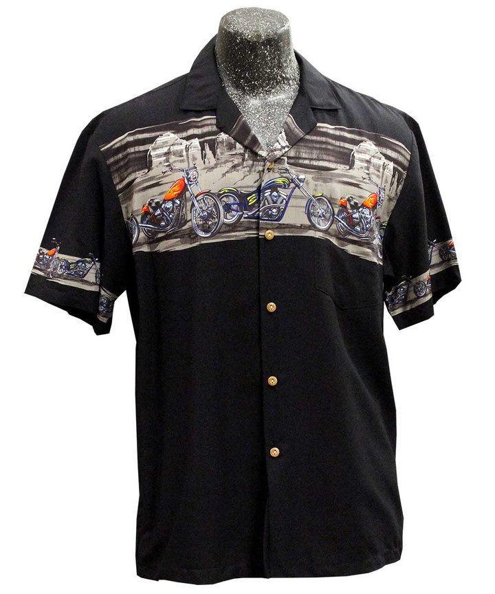 Desert Rider Black Hawaiian Shirt