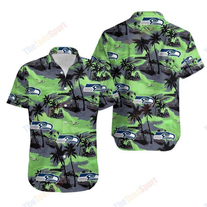 NFL Seattle Seahawks Coconut Tree Hawaii 3D Shirt TNT-00570-HWS