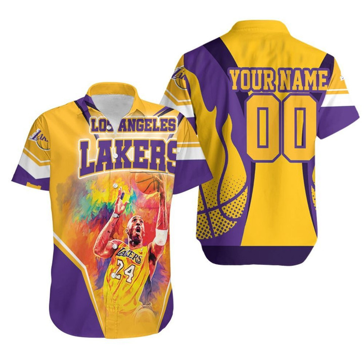 Legend Kobe Bryant 24 Los Angeles Lakers Western Conference Personalized Hawaiian Shirt