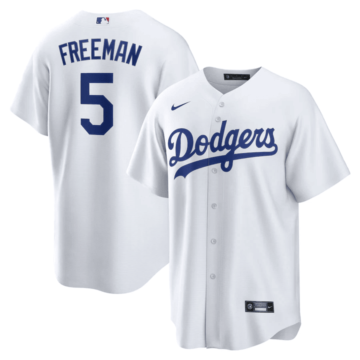 Men's Los Angeles Dodgers Freddie Freeman White Player Jersey