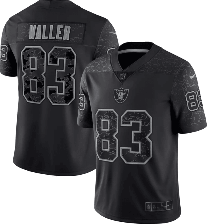 Men's Las Vegas Raiders Darren Waller #83 Reflective Black Limited Jersey