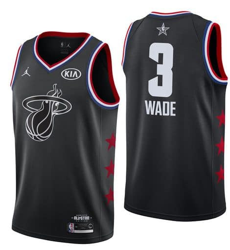 Dwyane Wade Miami Heat #3 All Star 2019 - Black