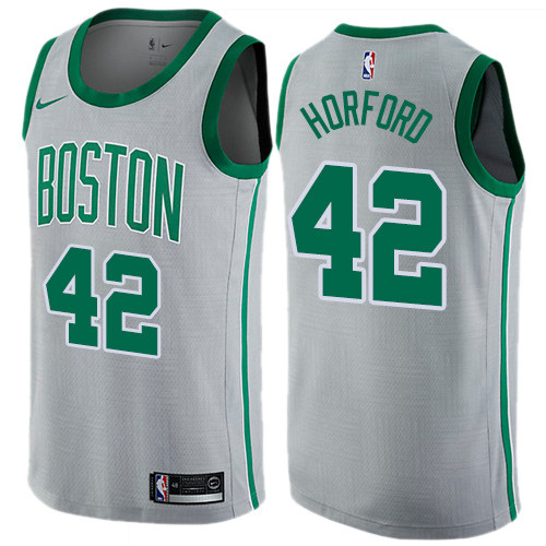 Men's Boston Celtics #42 Al Horford Gray NBA Swingman City Edition Jersey