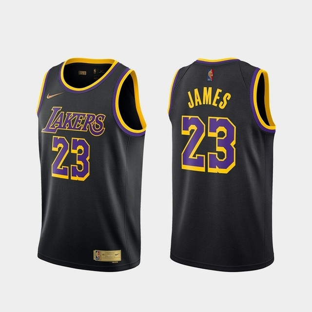 Men's Los Angeles Lakers Earned Edition #23 James