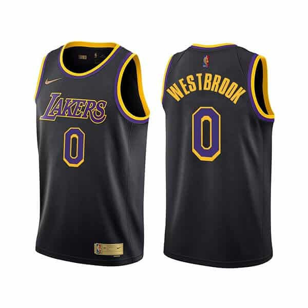 Russell Westbrook #0 Los Angeles Lakers Earned Edition Black Jersey