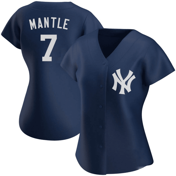 Women's New York Yankees Mickey Mantle Navy Jersey