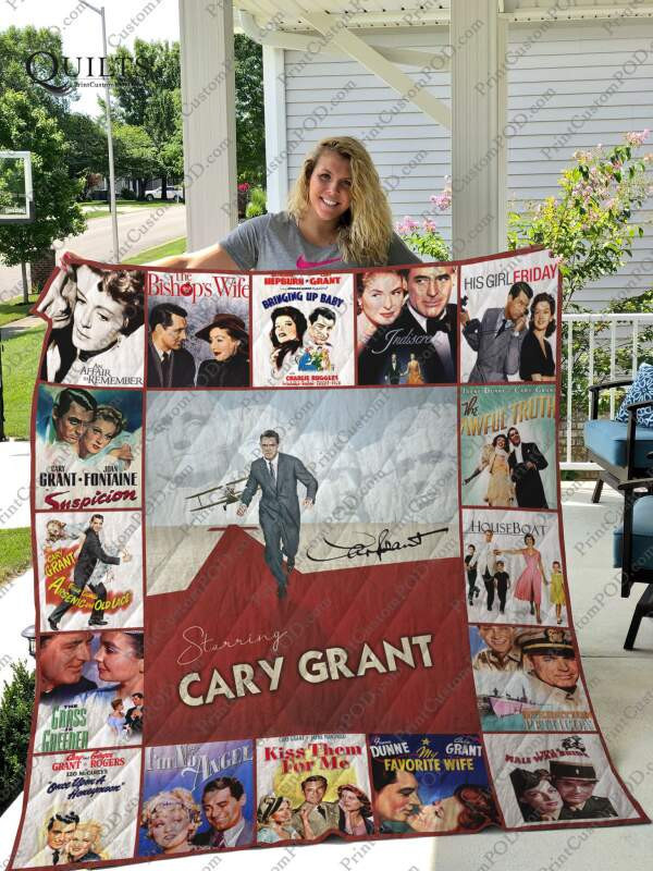 Cary Grant3D Customized Quilt Blanket Size Single, Twin, Full, Queen, King, Super King  