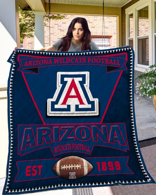 Ncaa Arizona Wildcats 3D Customized Personalized 3D Customized Quilt Blanket Size Single, Twin, Full, Queen, King, Super King  