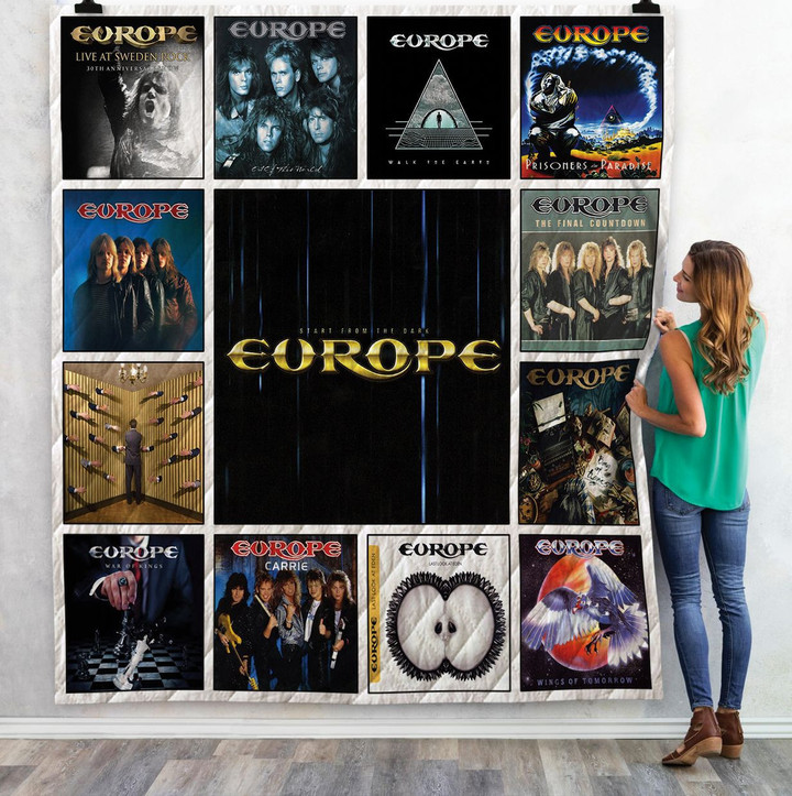 Europe Albums 3D Customized Quilt Blanket Size Single, Twin, Full, Queen, King, Super King  