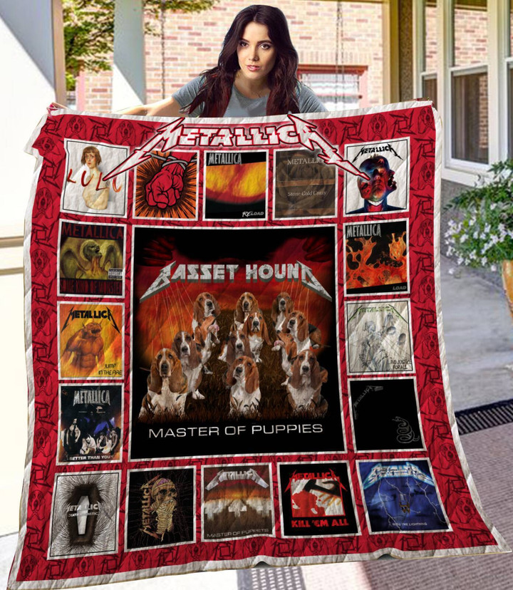 Basset Hound 3D Customized Quilt Blanket Size Single, Twin, Full, Queen, King, Super King  