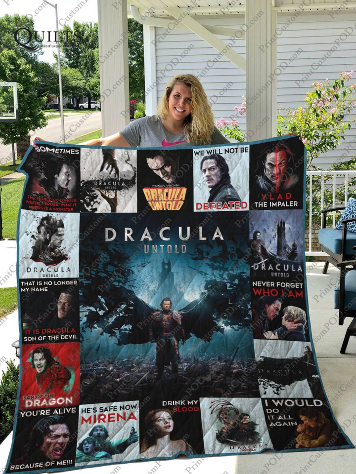 Dracula Untold 3D Customized Quilt Blanket Size Single, Twin, Full, Queen, King, Super King  