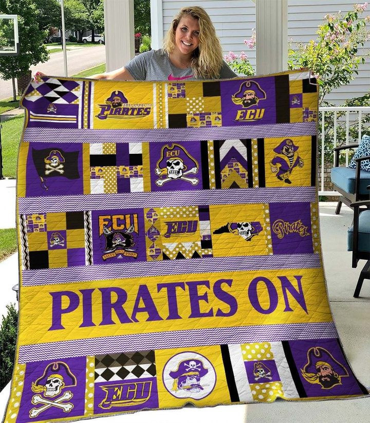 Ncaa East Carolina Pirates 3D Customized Personalized 3D Customized Quilt Blanket Size Single, Twin, Full, Queen, King, Super King  
