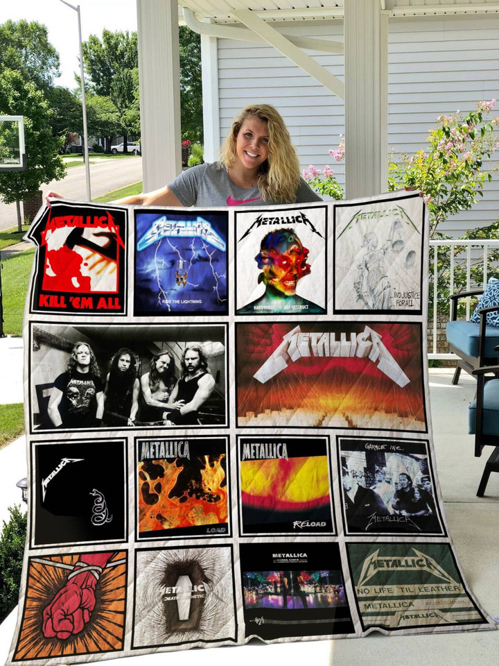 Metallica 3D Customized Quilt Blanket Size Single, Twin, Full, Queen, King, Super King  