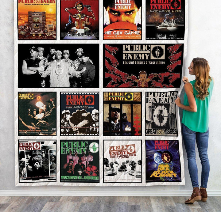 Public Enemy Albums 3D Customized Quilt Blanket Size Single, Twin, Full, Queen, King, Super King  