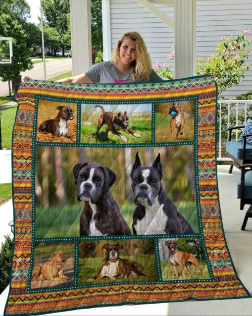 Boxer Customize Quilt Blanket Size Single, Twin, Full, Queen, King, Super King  
