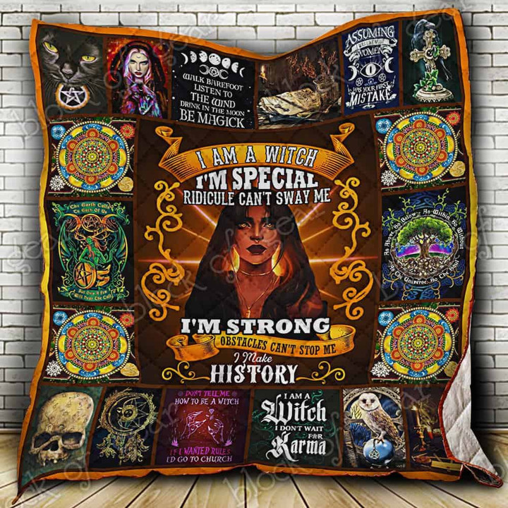 I Am Witch 3D Quilt Blanket Size Single, Twin, Full, Queen, King, Super King  