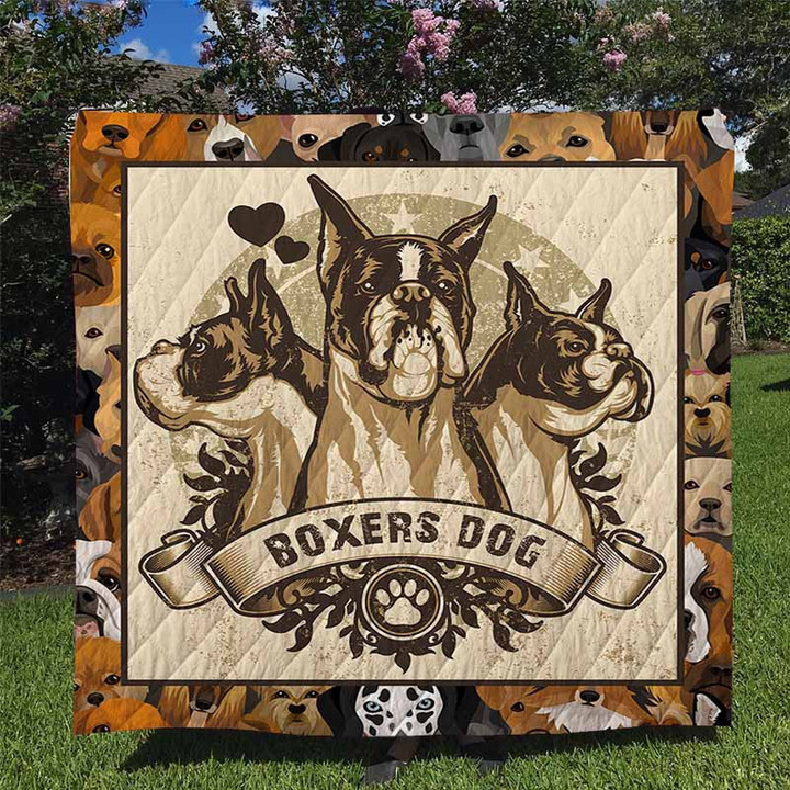 Boxers 3D Customized Quilt Blanket Size Single, Twin, Full, Queen, King, Super King  