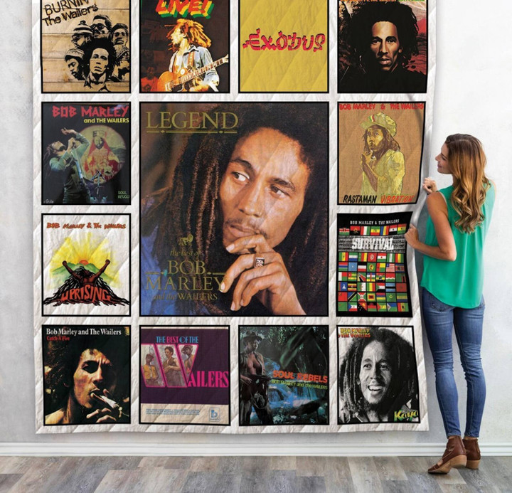 Bob Marley And The Wailers Album Quilt Blanket Size Single, Twin, Full, Queen, King, Super King  