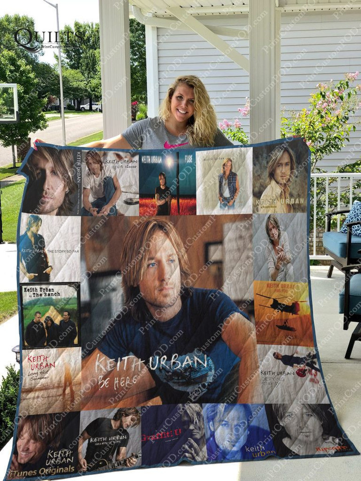 Mkeith Urban For Fans Version 3D Quilt Blanket Size Single, Twin, Full, Queen, King, Super King  
