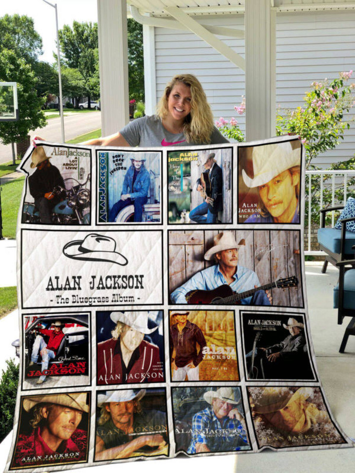 Alan Jackson 3D Customized Quilt Blanket Size Single, Twin, Full, Queen, King, Super King  