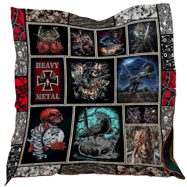Heavy Metal Washable 3D Customized Quilt Blanket Size Single, Twin, Full, Queen, King, Super King  