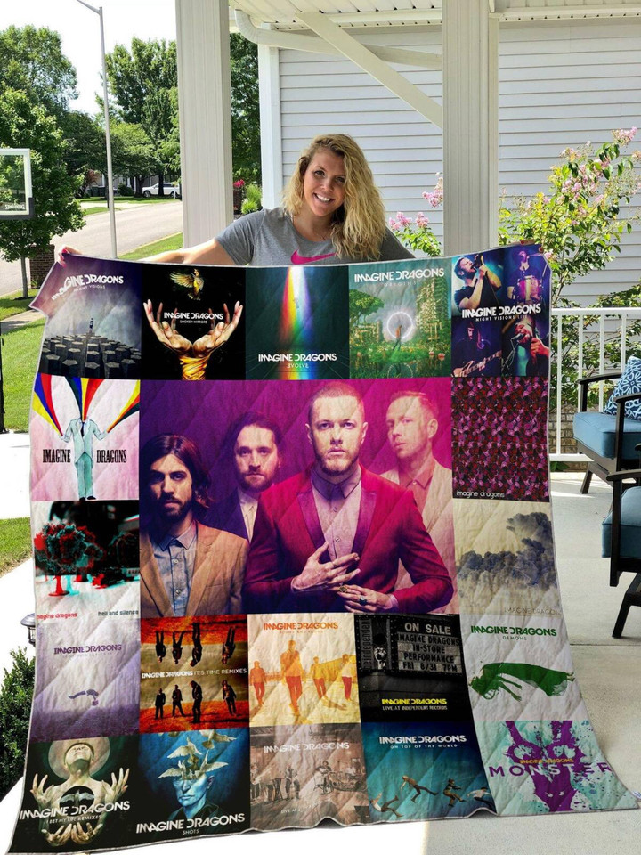 Imagine Dragons Style Two 3D Customized Quilt Blanket Size Single, Twin, Full, Queen, King, Super King  