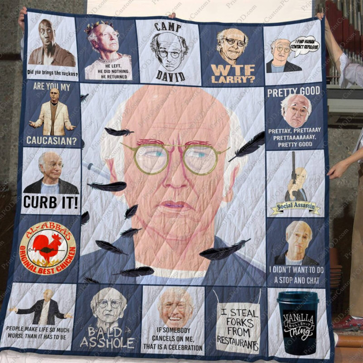 Dd Curb Your Enthusiasm Version 3D Quilt Blanket Size Single, Twin, Full, Queen, King, Super King  