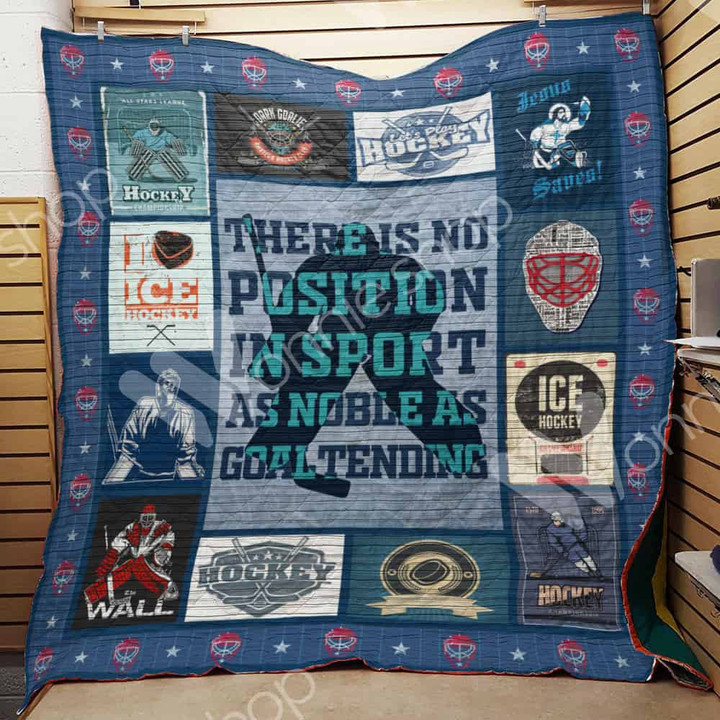 Hockey 3D Customized Quilt Blanket Size Single, Twin, Full, Queen, King, Super King  
