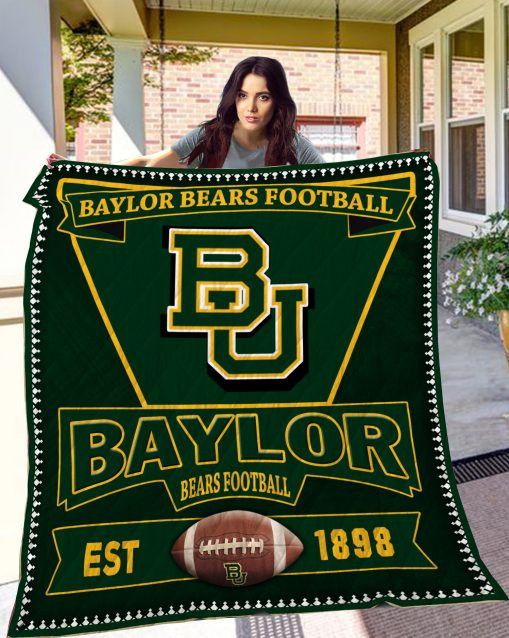 Ncaa Baylor Bears 3D Customized Personalized 3D Customized Quilt Blanket Size Single, Twin, Full, Queen, King, Super King   , NCAA Quilt Blanket 