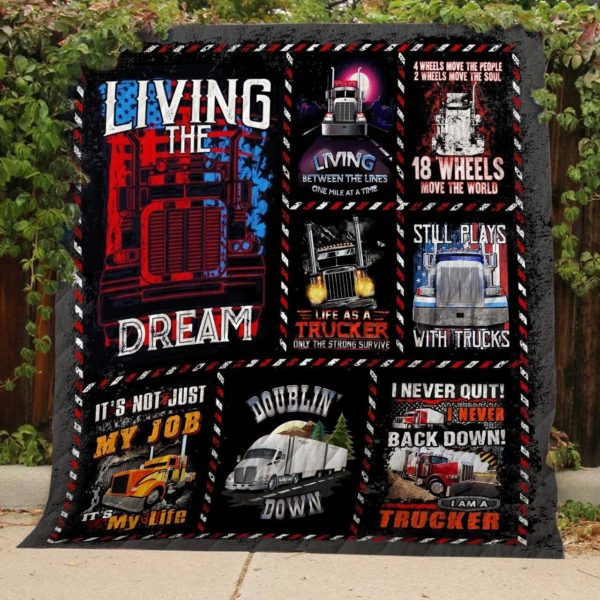 Still Plays With Trucks 3D Customized Quilt Blanket Size Single, Twin, Full, Queen, King, Super King  