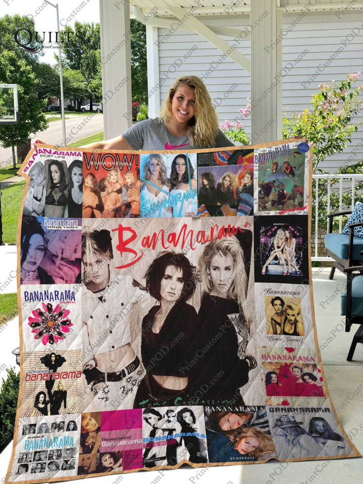 Bananarama Albums 3D Customized Quilt Blanket Size Single, Twin, Full, Queen, King, Super King  