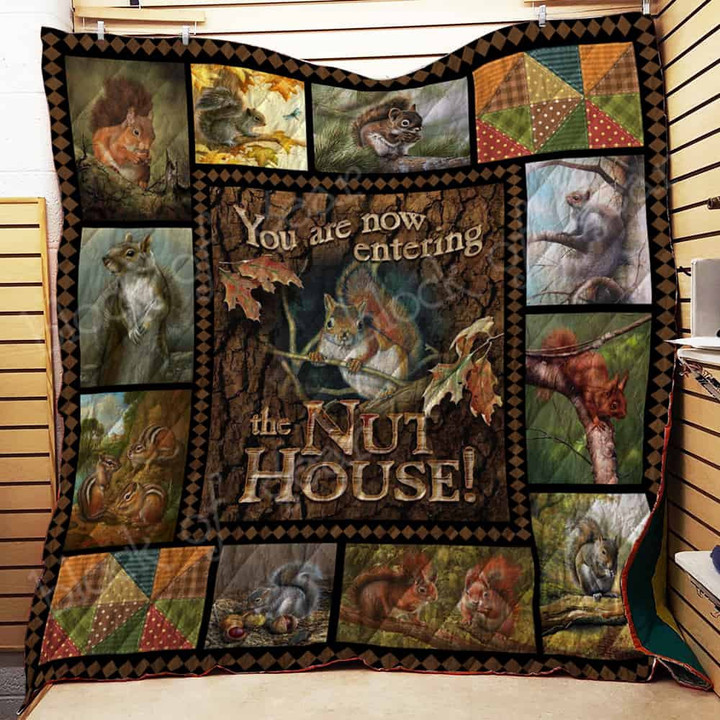 The Nut House 3D Quilt Blanket Size Single, Twin, Full, Queen, King, Super King  