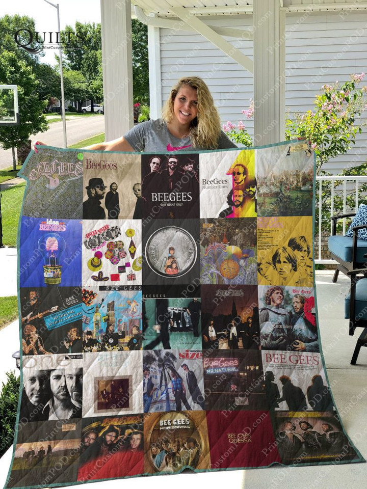 M Bee Gees For Fans Version 3D Quilt Blanket Size Single, Twin, Full, Queen, King, Super King  