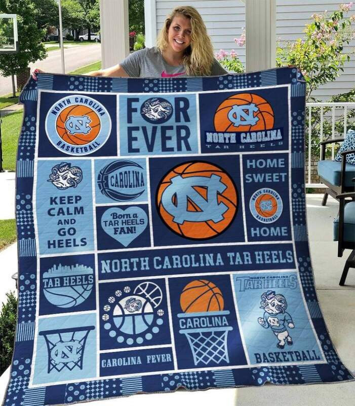 Ncaa North Carolina Tar Heels 3D Customized Personalized 3D Customized Quilt Blanket Size Single, Twin, Full, Queen, King, Super King  , NCAA Quilt Blanket 