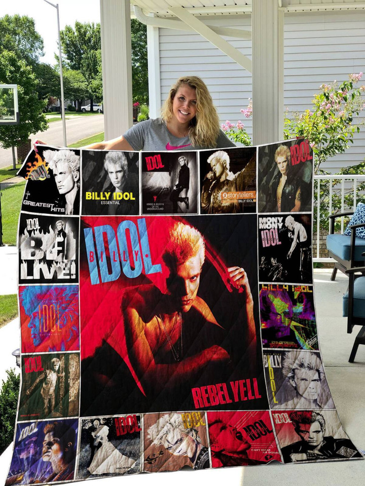 Billy Idol 3D Customized Quilt Blanket Size Single, Twin, Full, Queen, King, Super King  