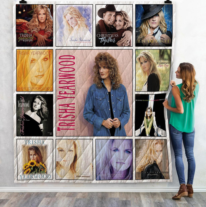 Trisha Yearwood Albums 3D Customized Quilt Blanket Size Single, Twin, Full, Queen, King, Super King  