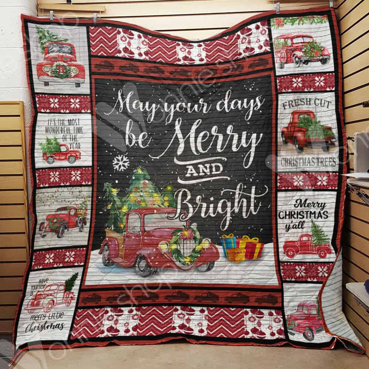 Christmas Merry Xmas You All 3D Quilt Blanket Size Single, Twin, Full, Queen, King, Super King  