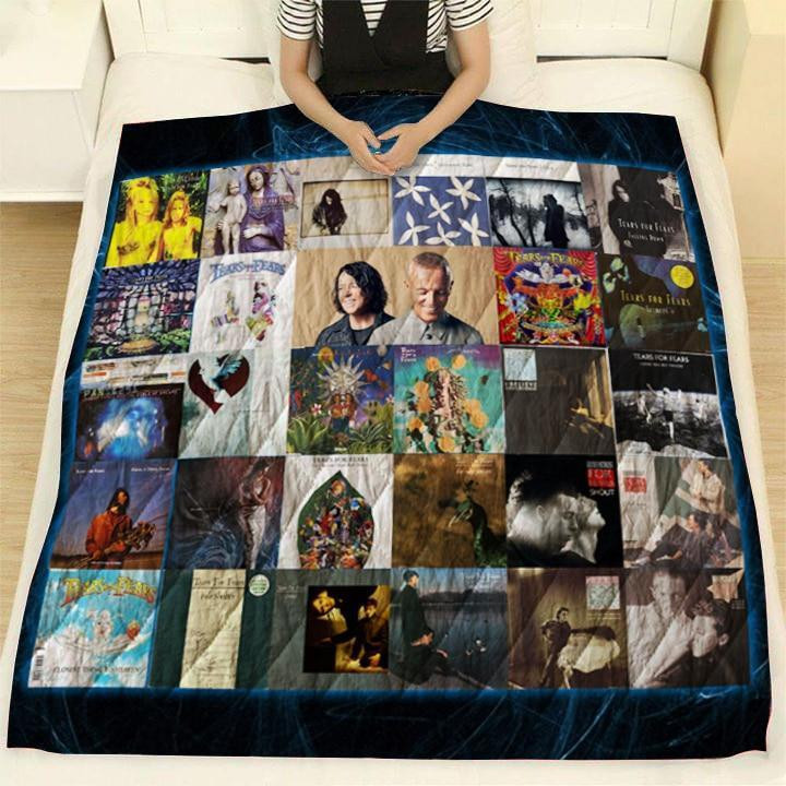 Tears For Fears Singles Albums 3D Customized Quilt Blanket Size Single, Twin, Full, Queen, King, Super King  