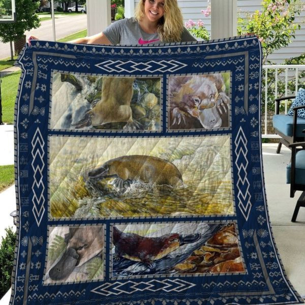 Platypus 3D Customized Quilt Blanket Size Single, Twin, Full, Queen, King, Super King  