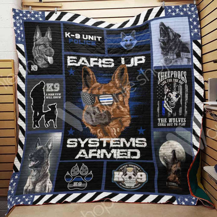 Police 3D Customized Quilt Blanket Size Single, Twin, Full, Queen, King, Super King  