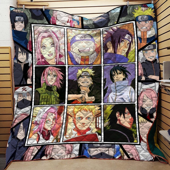 Naruto Team Evolution For Fans 3D Customized Quilt Blanket Size Single, Twin, Full, Queen, King, Super King  
