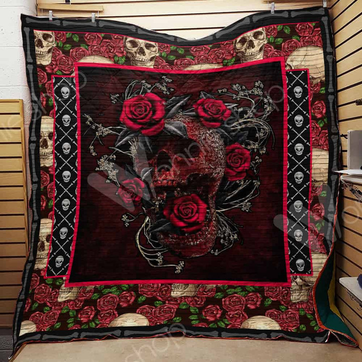 Skull 3D Customized Quilt Blanket Size Single, Twin, Full, Queen, King, Super King  